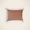 Housse de coussin Velours lavé coloris blush