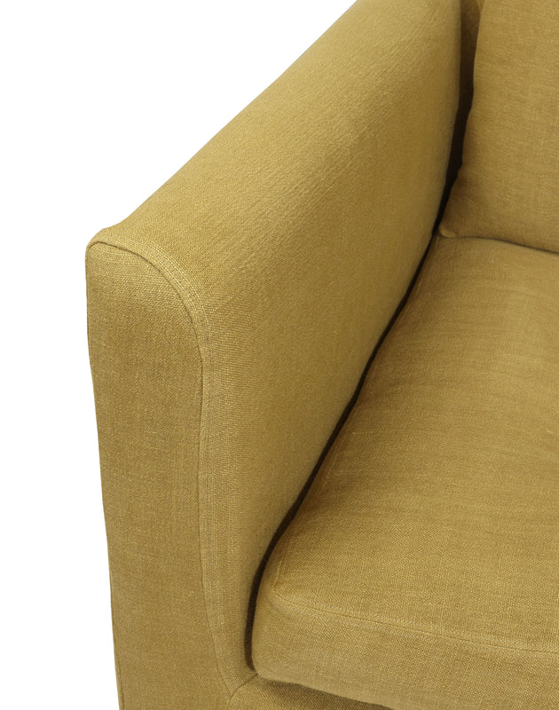 Grand canapé d'angle capitonné