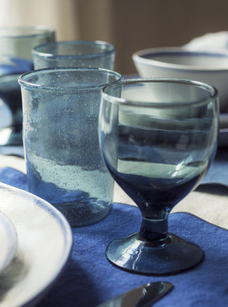 Verres ballon Hera en verre soufflé couleur Colvert