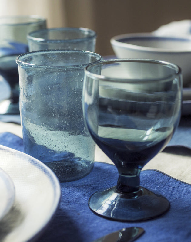 Verres ballon Hera en verre soufflé couleur Colvert