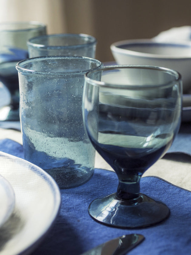 Verres ballon Hera en verre soufflé couleur Colvert