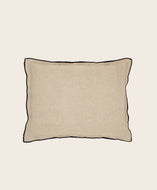 Housse de coussin Maya en lin sauvage coloris Naturel