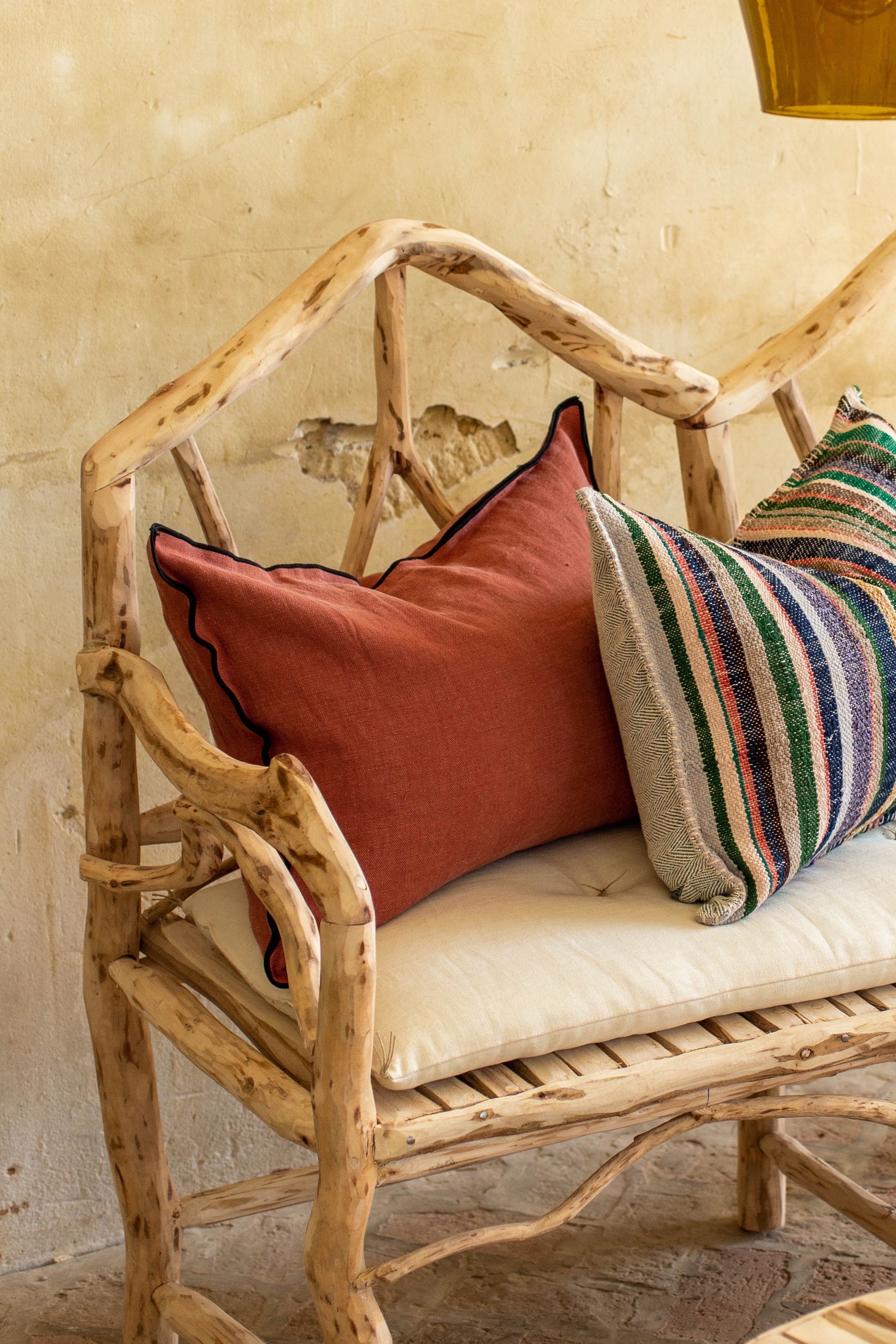 Housse de coussin Maya en lin sauvage