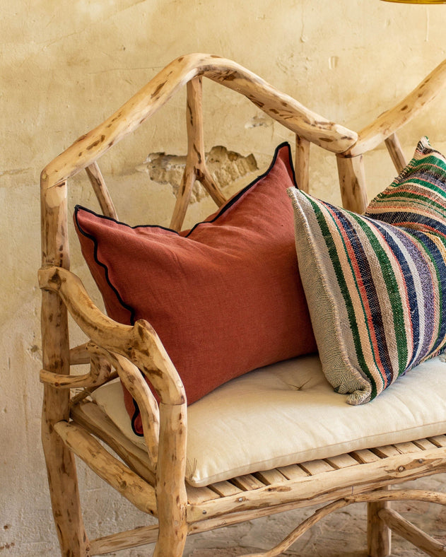 Housse de coussin Maya en lin sauvage