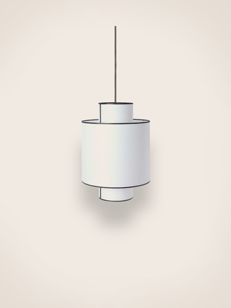 Luminaire: suspension Ilam en papier blanc 