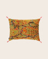 Housse de coussin Inika en velours de coton aux motifs floraux