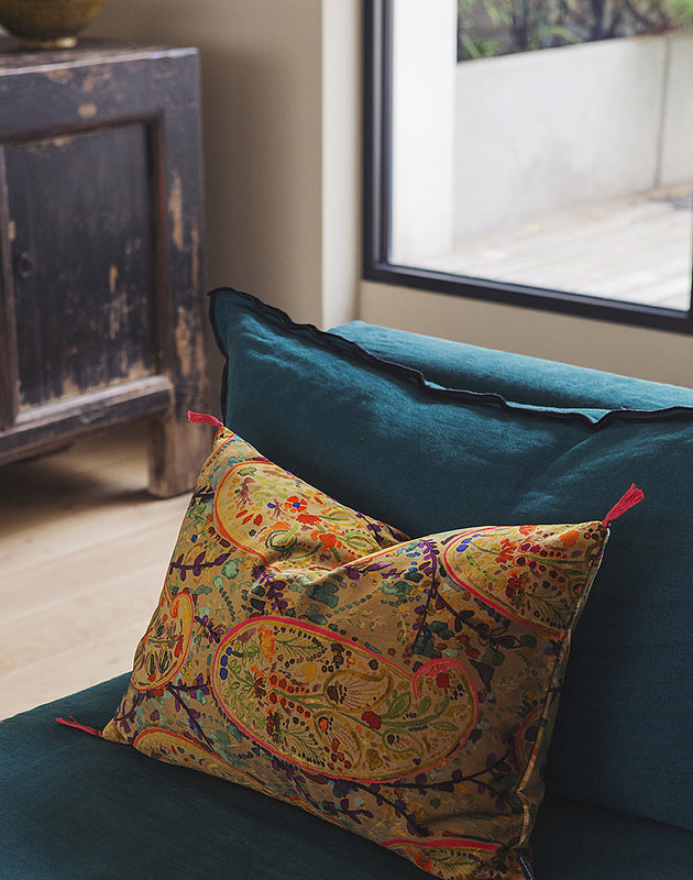 Tissu Inika à motif en velours de coton