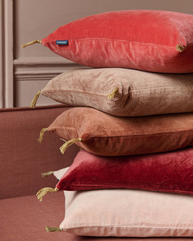 Housse de coussin Velours lavé