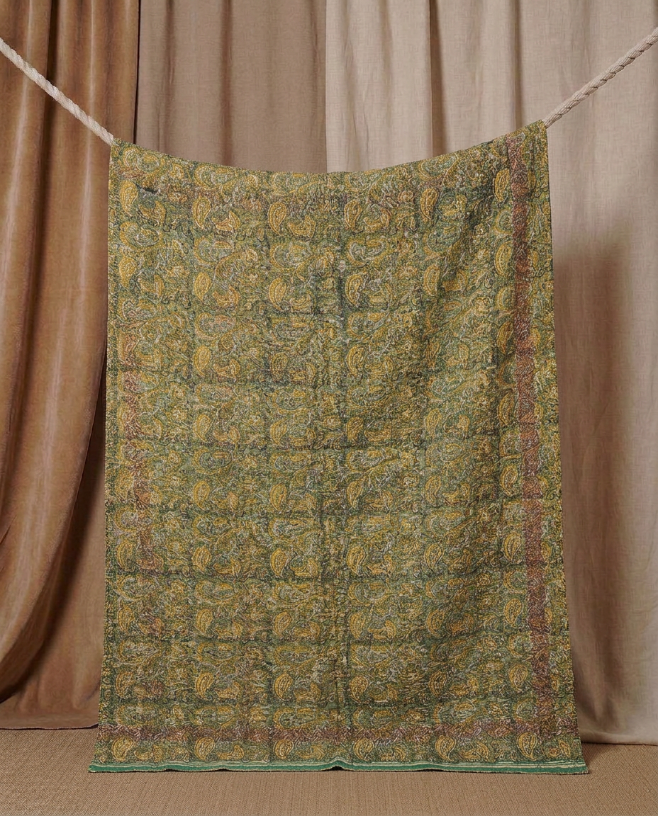 Kantha Paille Handcrafted Piece
