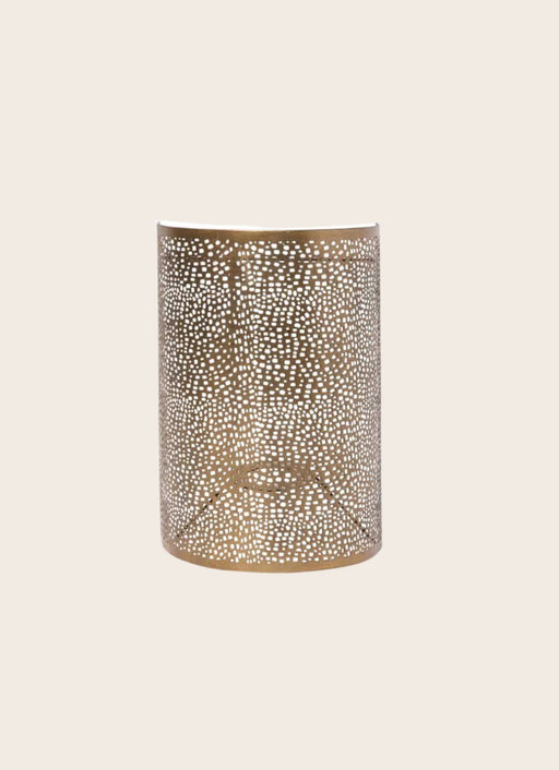 Luminaire : abat-jour cylindrique blanc avec des contours noirs