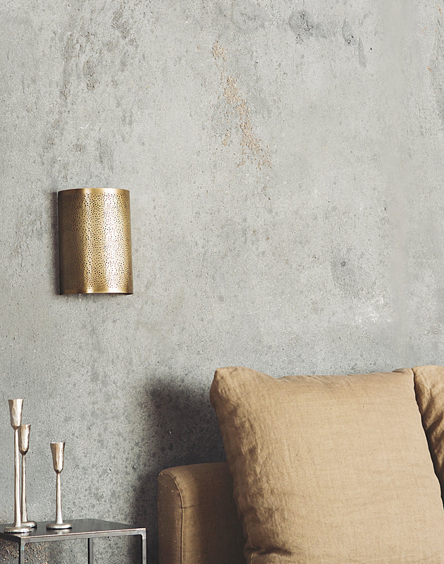 Luminaire : abat-jour cylindrique blanc avec des contours noirs