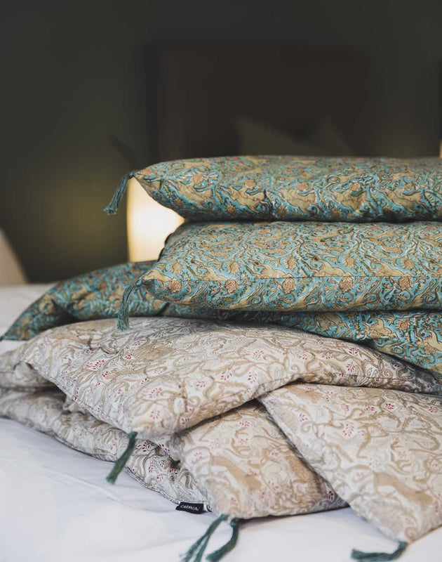 Linge de lit avec des imprimés bestiaires