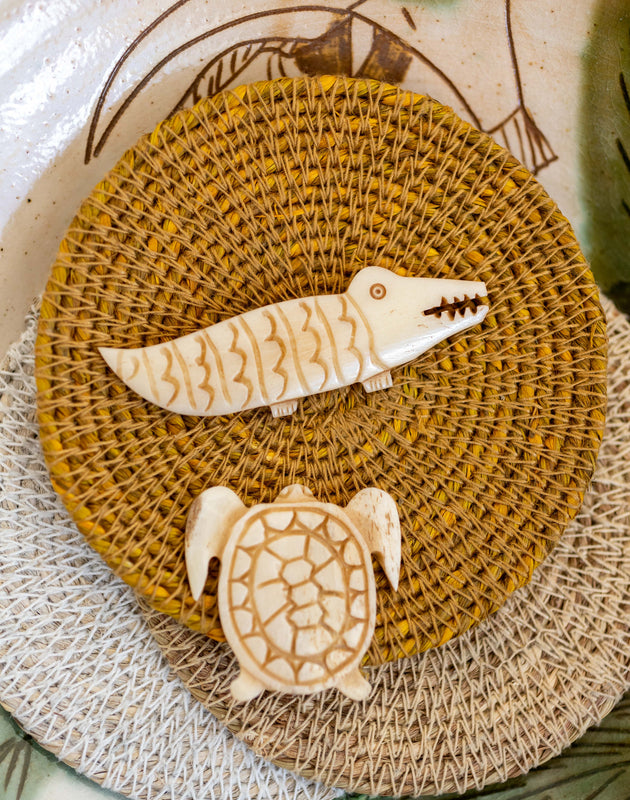 Art de la table : dessous de verre en jonc de mer et coton