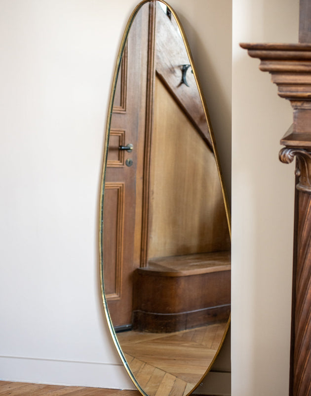 Miroir Atoll doré grand format - Caravane