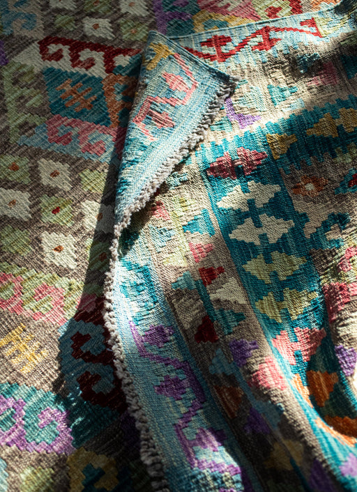 Tapis Saara à motifs colorés en laine