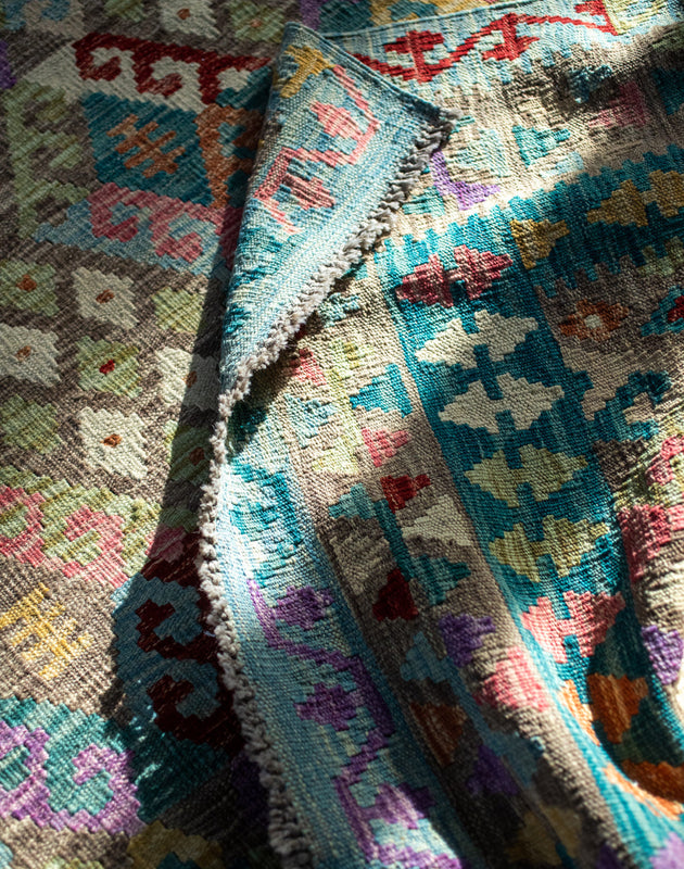 Tapis Saara à motifs colorés en laine