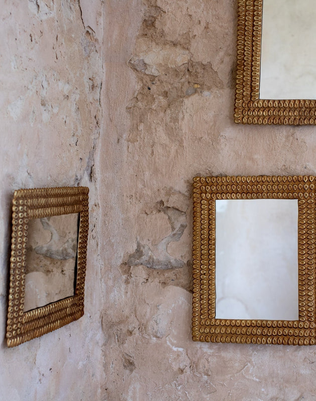 Miroir en metal doré Clint