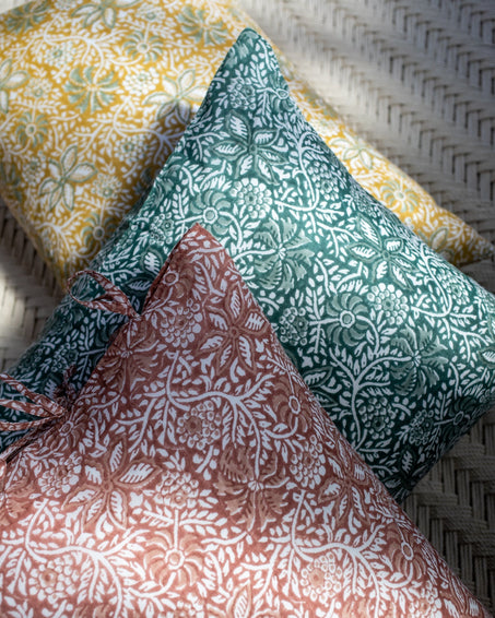 Set de 2 taies d'oreiller motif floral