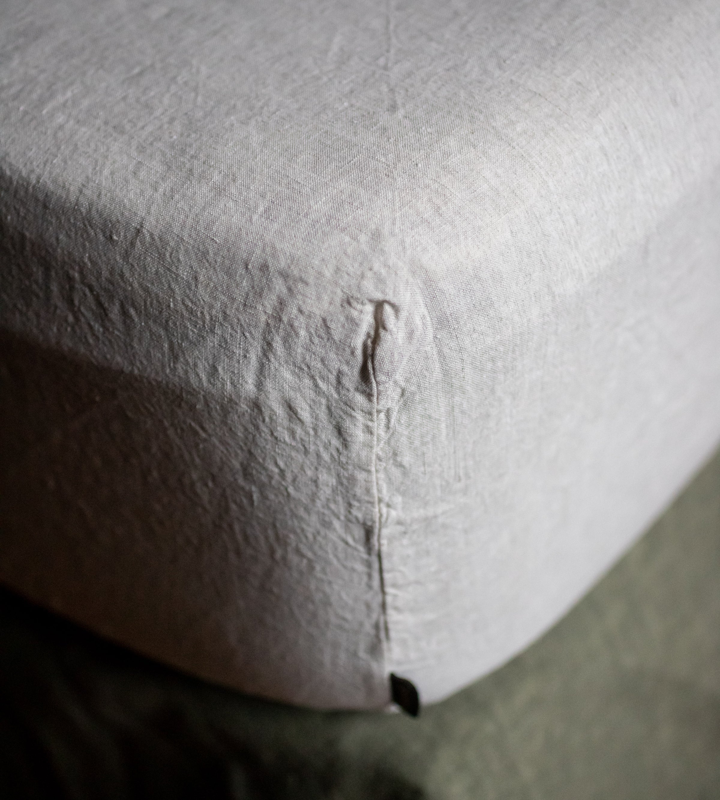 Drap housse en lin lavé Selena 