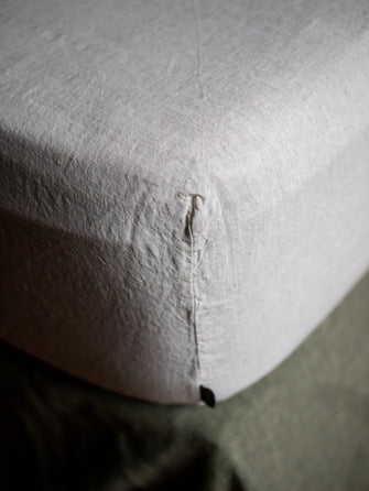 Drap housse en lin lavé Selena 