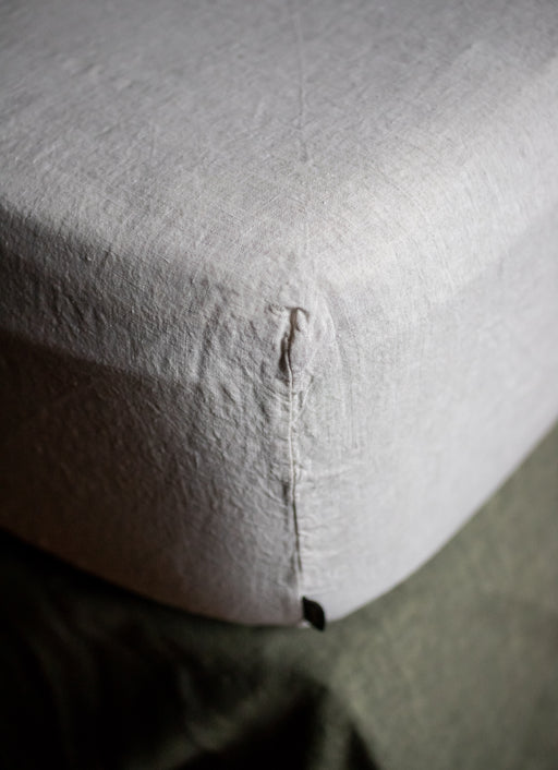 Drap housse en lin lavé Selena 