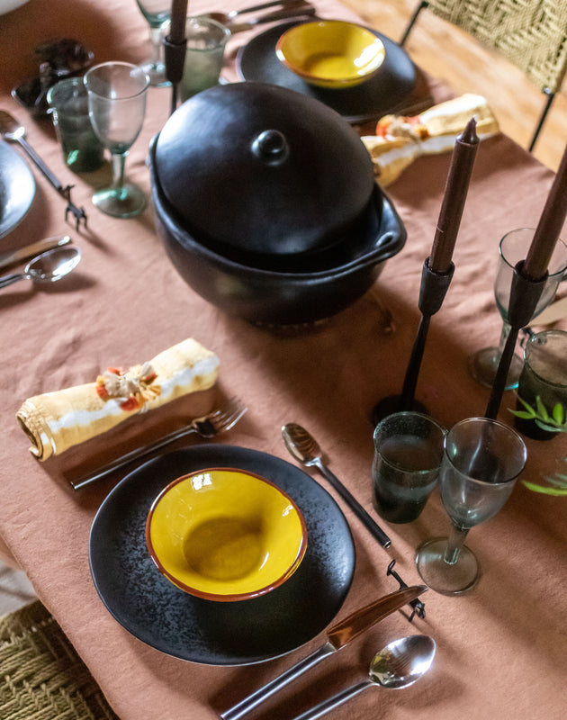 Nappe pour table de salle à manger Selena en lin lavé
