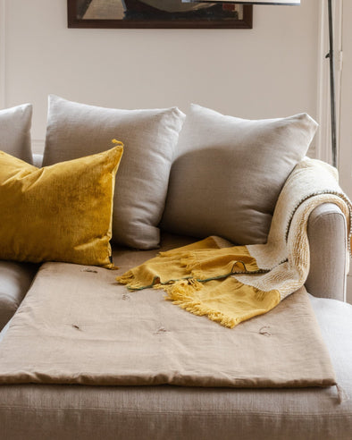 Sofa cover linen