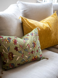 Housse de coussin Kalamkari