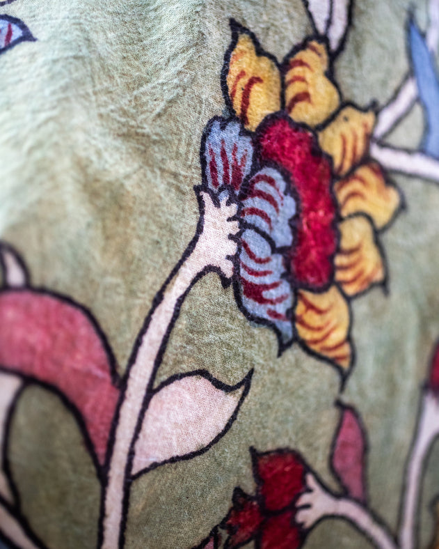 Housse de coussin Kalamkari