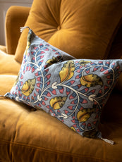 Housse de coussin Kalamkari