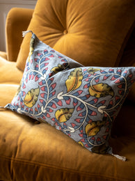 Housse de coussin Kalamkari