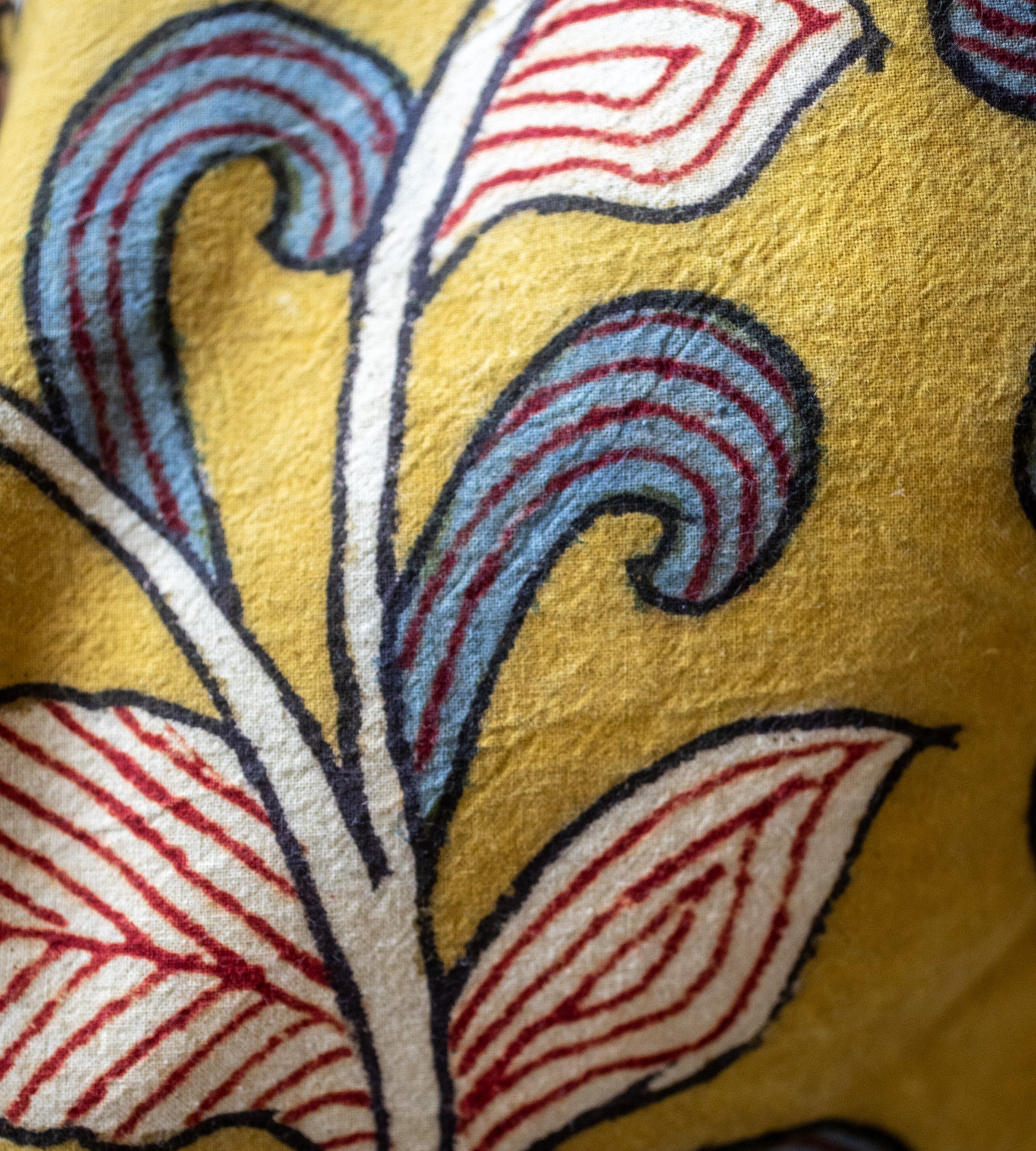 Housse de coussin Kalamkari