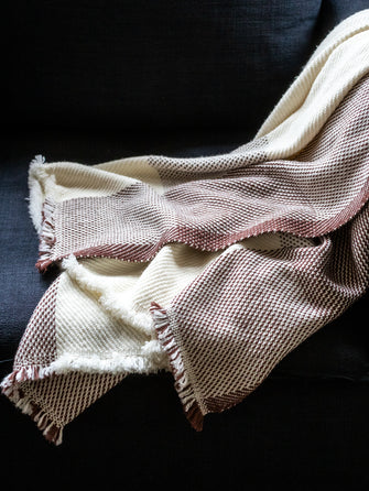 Plaid pour canapé en laine douce Lena