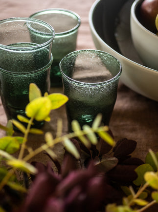 Lot de quatre Gobelets en verre soufflé Hera