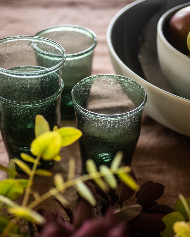 Lot de quatre Gobelets en verre soufflé Hera