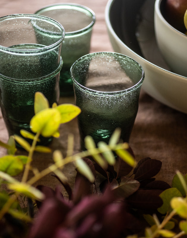 Lot de quatre Gobelets en verre soufflé Hera