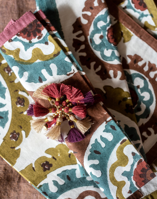 Lot de 4 serviettes Koloria