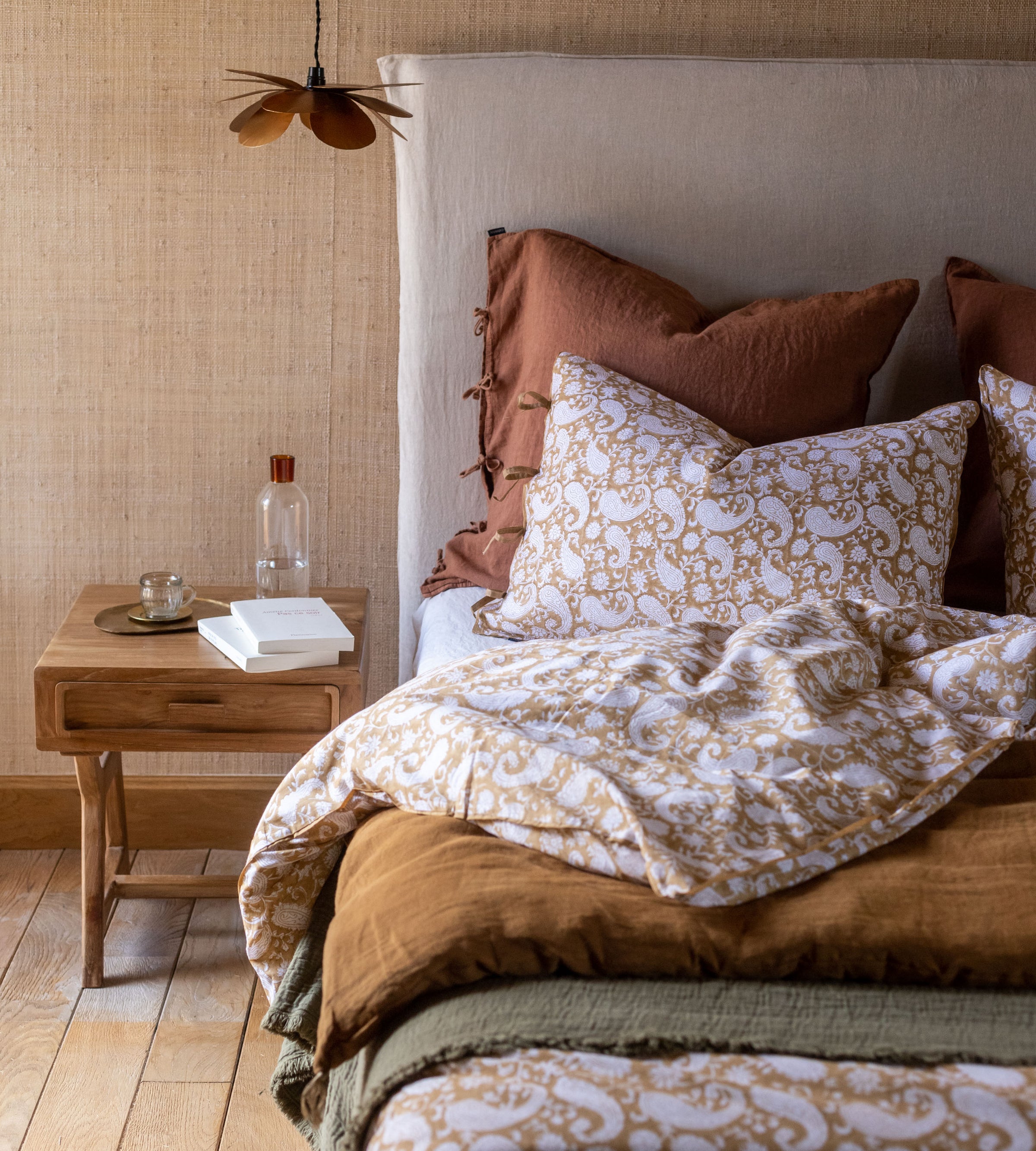 Parure de lit Paisley - Camel