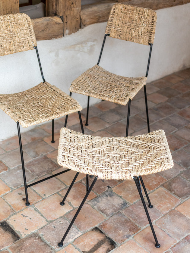 Chaise Murgi losange végétale