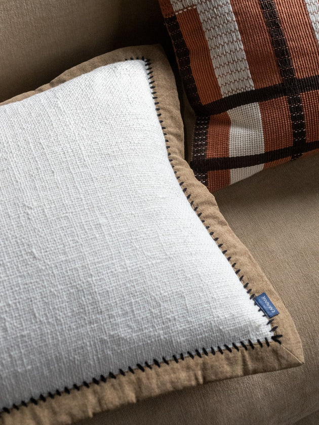 Housse de coussin Khadi Noir