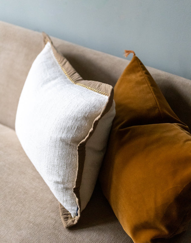 Housse de coussin Khadi Or