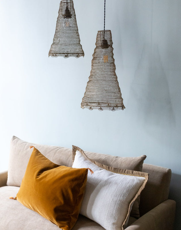 Housse de coussin Khadi Or