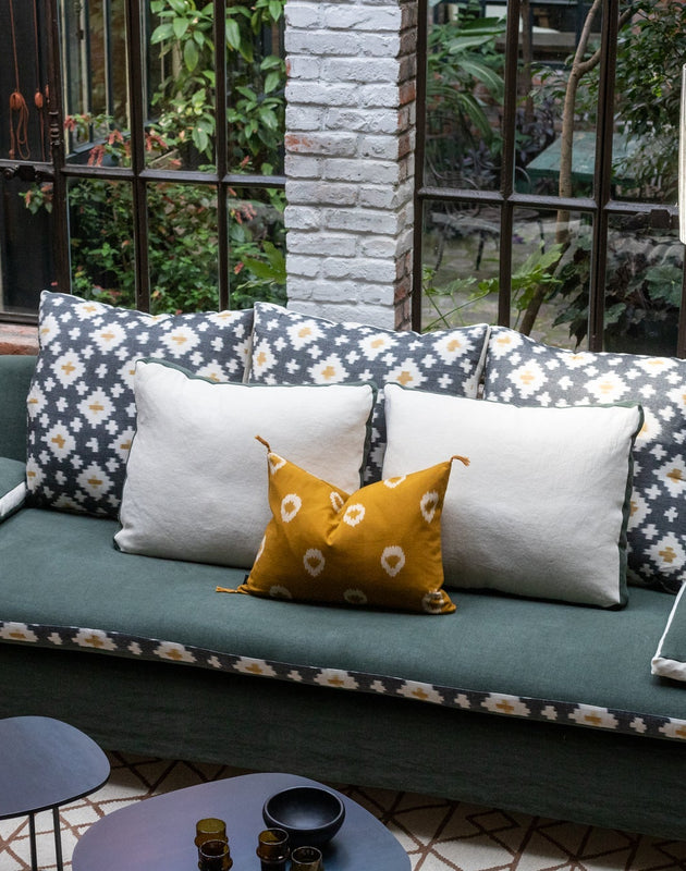 Grand divan coloré Calife avec coussins