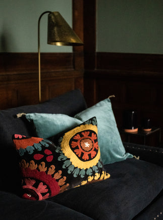 Elegant lampadaire en acier Ella bronze