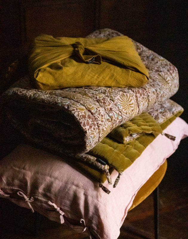 Ensemble de linge de lit avec le couvre lit Papilio à motifs imprimés