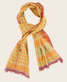 Echarpe en coton dans les tons d'orange