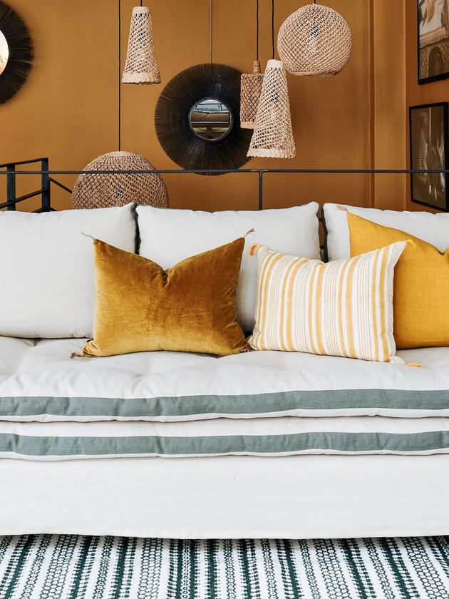 Canapé bicolore sans accoudoir