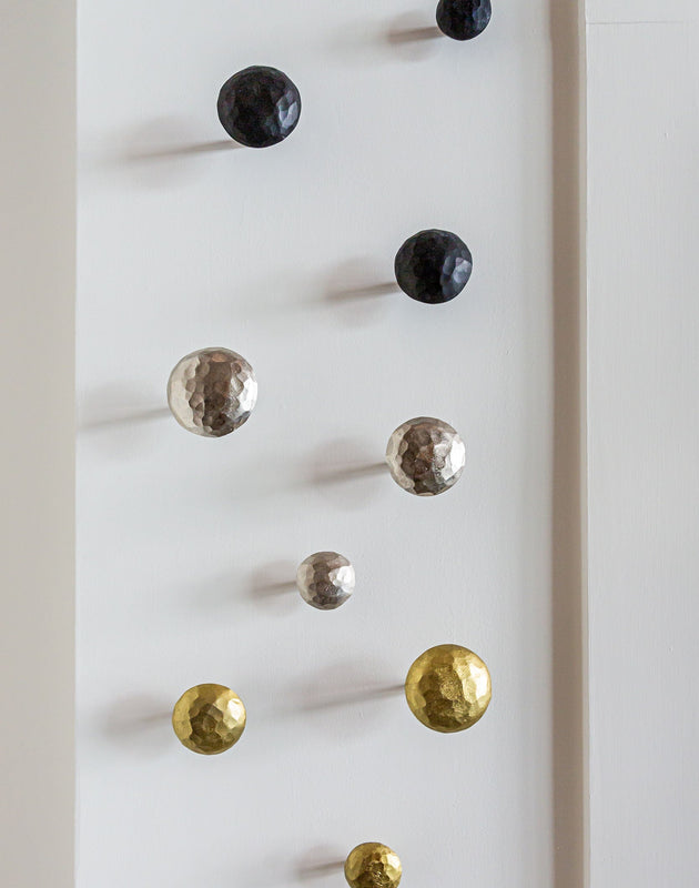 Set de 3 patères en acier Naila