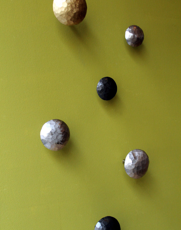 Set de 3 patères en acier Naila