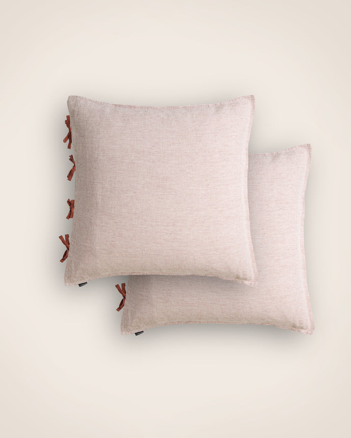 Set de 2 taies d'oreiller Fil à fil